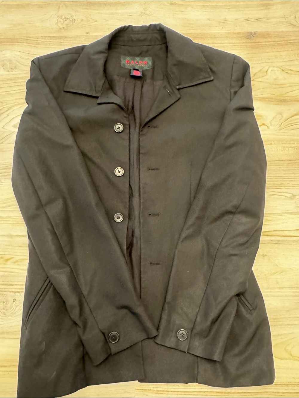 Ralph Lauren Women's Dark Brown Button-Front Blazer